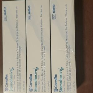 New Lot of 3 tubes Convatec 183910 Stomahesive Paste 2 oz Tube Cream Exp 2026-7